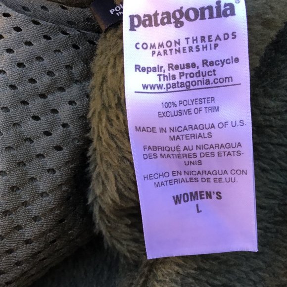 Patagonia Women’s Green 1/4 Snap Size Large - Picture 3 of 5